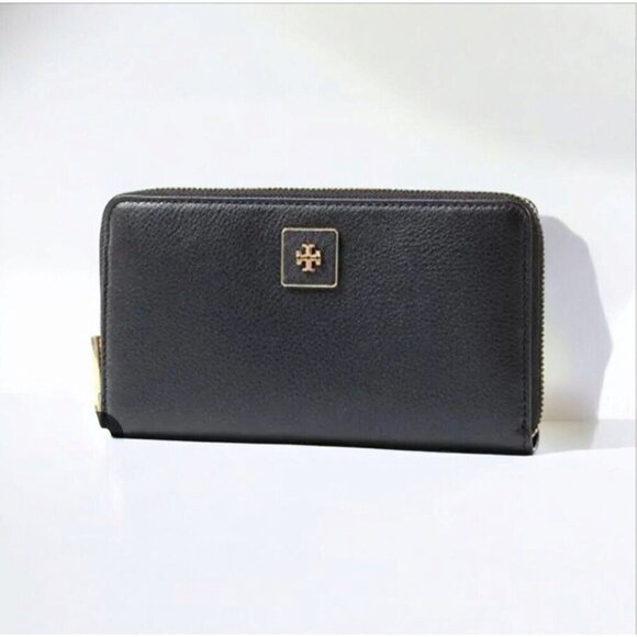Tory Burch Clara Zip Pebbled Leather Continental Wallet - Picture 11 of 12